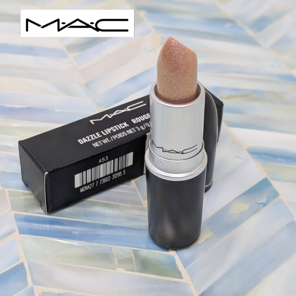NEW! Limited Edition MAC Dazzle Lipstick Smash Hit -Sheer Gold Discontinued RARE - Picture 5 of 10